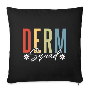Dermatologie Esthéticienne Crème solaire Dermatologue - Housse de coussin décorative 45 x 45 cm - noir - Devant