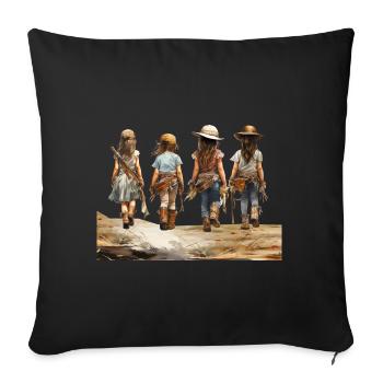 Carnival costumes, popular with young and old - Sofa pillowcase 17,3'' x 17,3'' (45 x 45 cm) - black - Front