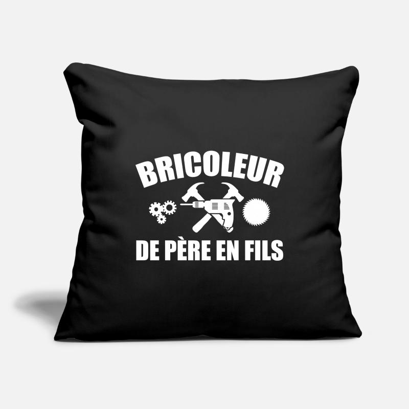 Handyman from Father to Son DIY Tools Sofa pillowcase 17,3'' x 17,3'' (45 x 45 cm)
