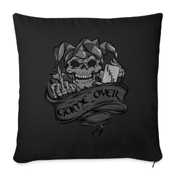 Joker - Sofakissenbezug 45 x 45 cm - Schwarz - Vorne