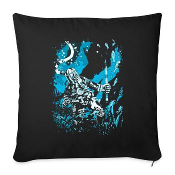 Taucher Tauchen unter Wasser Meer Scuba Geschenk - Sofakissenbezug 45 x 45 cm - Schwarz - Vorne