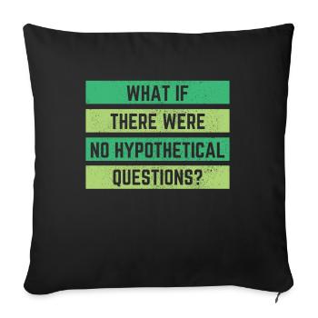 La philosophie cadeau - Housse de coussin décorative 45 x 45 cm - noir - Devant