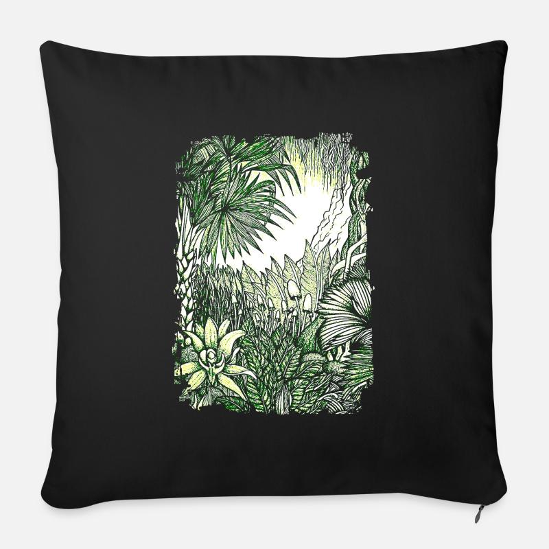 Dschungel Regenwald Naturschutz Amazonas Natur - Sofakissenbezug 45 x 45 cm - Schwarz