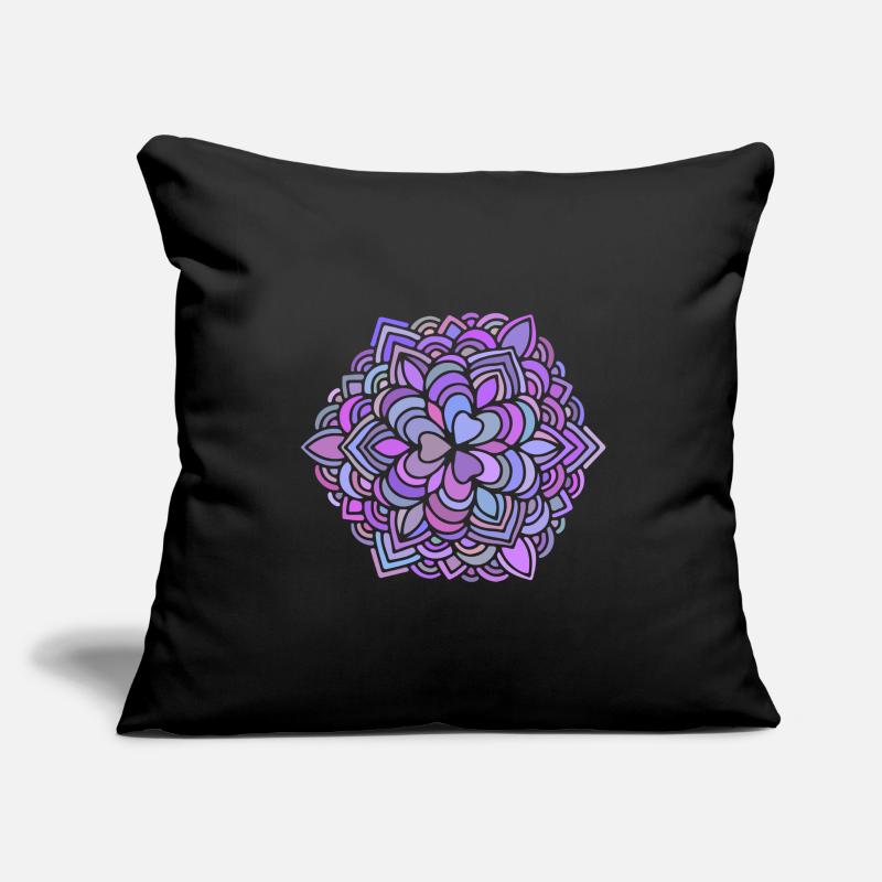 Mandala bunte Geschenkidee Sofakissenbezug 45 x 45 cm