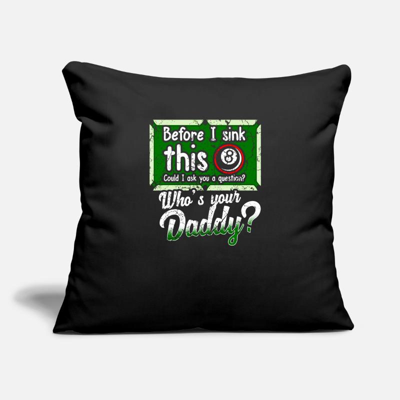 Billard billard billard billard billard billard Housse de coussin décorative 45 x 45 cm