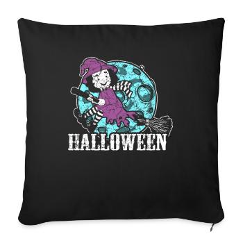 Halloween Happy Halloween Costume Ghost Witch - Sofa pillowcase 17,3'' x 17,3'' (45 x 45 cm) - black - Front