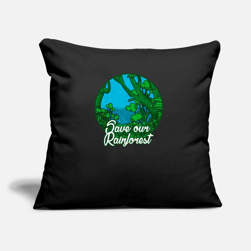 Rainforest tropics environmental protection nature climate change Sofa pillowcase 17,3'' x 17,3'' (45 x 45 cm)