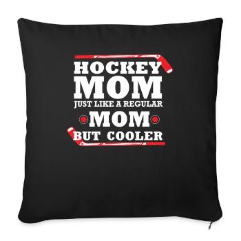 Hockey Ice Hockey Player Hockey Wintersport Mutt - Sofa pillowcase 17,3'' x 17,3'' (45 x 45 cm) - black - Front