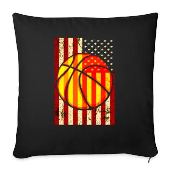 Basketball Basketballer Basketball Team USA - Sofa pillowcase 17,3'' x 17,3'' (45 x 45 cm) - black - Front