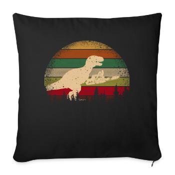 HOLZ SÄGE KETTENSÄGE GESCHENK WALD FÖRSTER BERUF - Sofakissenbezug 45 x 45 cm - Schwarz - Vorne