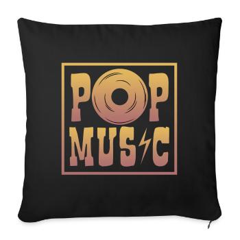 Pop Music Frau, Kpop, Vietnam, Anime, music, Kind - Sofakissenbezug 45 x 45 cm - Schwarz - Vorne