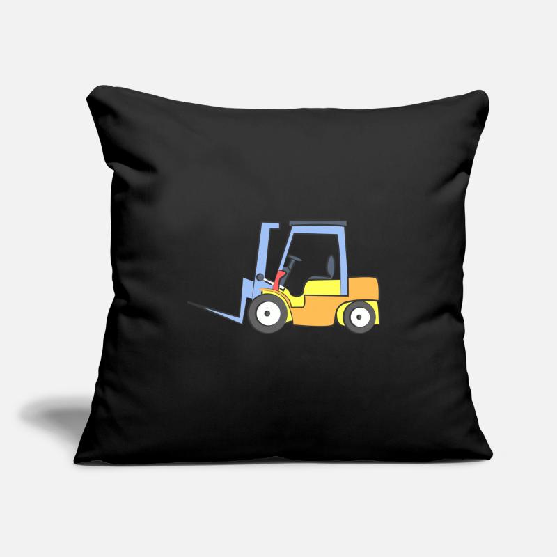 Chariot élévateur cool Housse de coussin décorative 45 x 45 cm