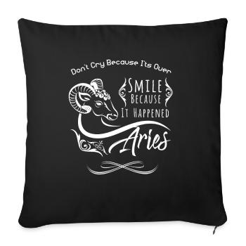 Aries - Sofa pillowcase 17,3'' x 17,3'' (45 x 45 cm) - black - Front