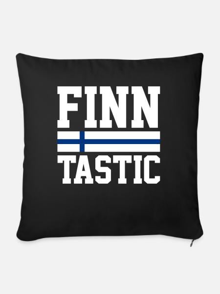 Finnisch Finnisch Finnland - Sofakissenbezug 45 x 45 cm - Schwarz
