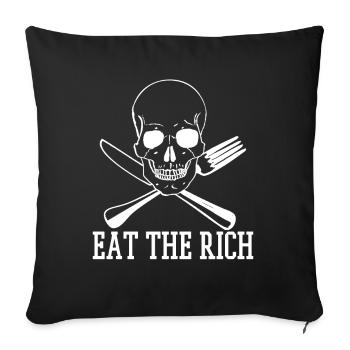 Protestation contre le communiste socialiste - Housse de coussin décorative 45 x 45 cm - noir - Devant