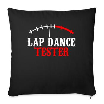 Lap Dance Adulte Divertissement - Housse de coussin décorative 45 x 45 cm - noir - Devant