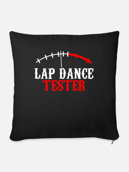 Lap Dance Erwachsene Unterhaltung - Sofakissenbezug 45 x 45 cm - Schwarz