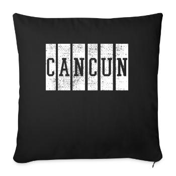 Cancun Mexico Beach Tours - Sofa pillowcase 17,3'' x 17,3'' (45 x 45 cm) - black - Front