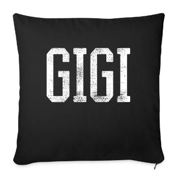 Gigi Grandmother Grandmother Grandmother Family - Sofa pillowcase 17,3'' x 17,3'' (45 x 45 cm) - black - Front