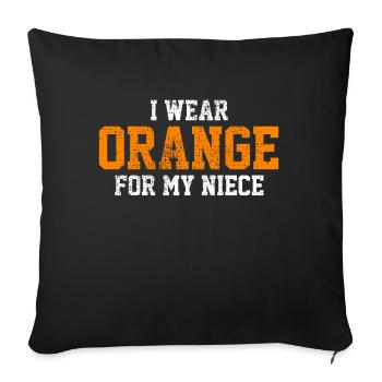 Leukemia Education Shirts - Sofa pillowcase 17,3'' x 17,3'' (45 x 45 cm) - black - Front