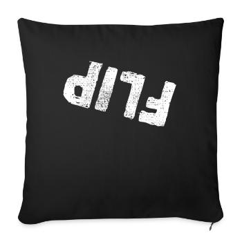 Flip Flip Flipping Tumbling Gymnast - Sofa pillowcase 17,3'' x 17,3'' (45 x 45 cm) - black - Front