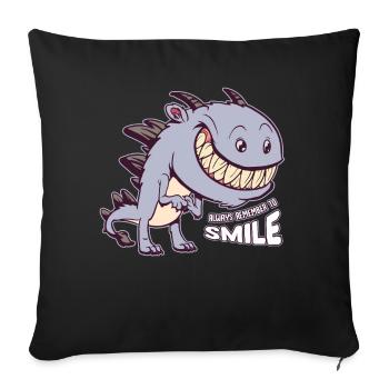 Inspiring Quotes - Sofa pillowcase 17,3'' x 17,3'' (45 x 45 cm) - black - Front