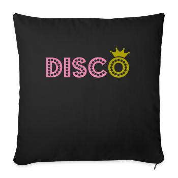 Dancing disco - Sofa pillowcase 17,3'' x 17,3'' (45 x 45 cm) - black - Front