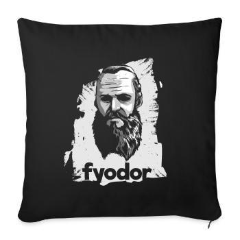 Fiodor - Housse de coussin décorative 45 x 45 cm - noir - Devant