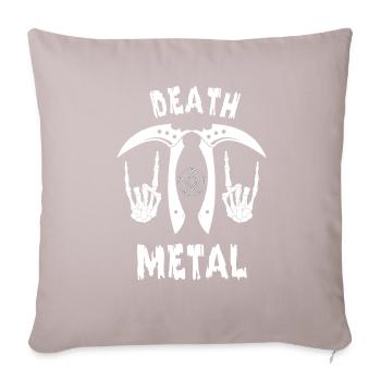Death metal - Sofa pillowcase 17,3'' x 17,3'' (45 x 45 cm) - light taupe - Front