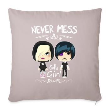 Gothic Girl - Sofa pillowcase 17,3'' x 17,3'' (45 x 45 cm) - light taupe - Front