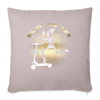Scooter électrique Scooter - Housse de coussin décorative 45 x 45 cm - taupe clair - Devant