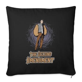 Second amendment - Sofa pillowcase 17,3'' x 17,3'' (45 x 45 cm) - black - Front