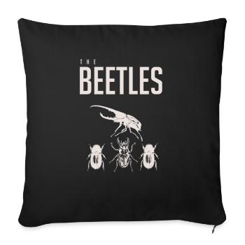 The Beetles Lustig - Sofakissenbezug 45 x 45 cm - Schwarz - Vorne