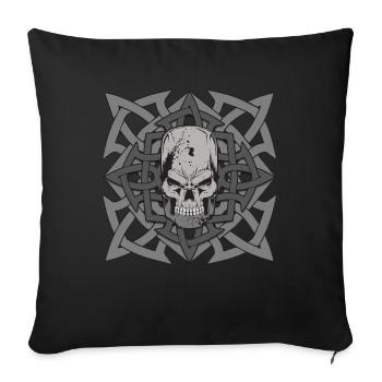 Mythologie grecque géante - Housse de coussin décorative 45 x 45 cm - noir - Devant