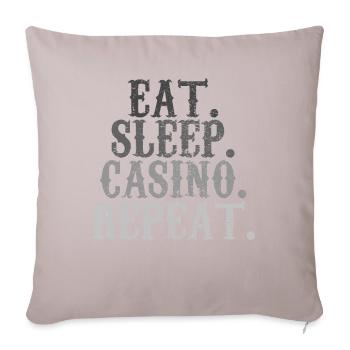 Casino Gambling - Sofa pillowcase 17,3'' x 17,3'' (45 x 45 cm) - light taupe - Front