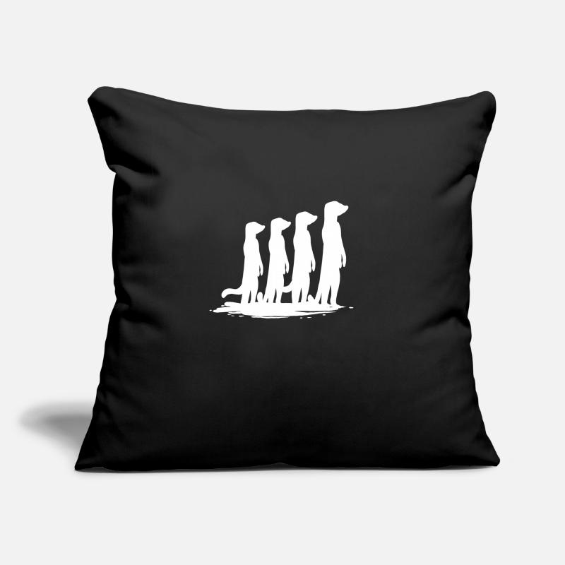 Suricates Housse de coussin décorative 45 x 45 cm
