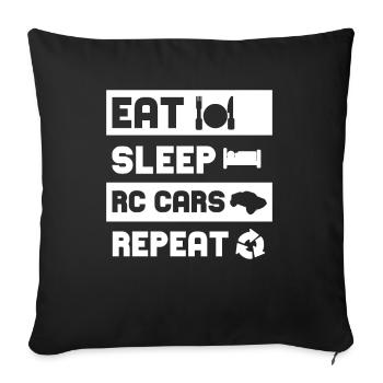 Voiture de course RC Car Racer - Housse de coussin décorative 45 x 45 cm - noir - Devant