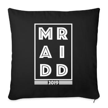 Capital of Spain - Sofa pillowcase 17,3'' x 17,3'' (45 x 45 cm) - black - Front