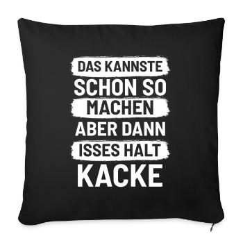 Des phrases sarcastiques - Housse de coussin décorative 45 x 45 cm - noir - Devant
