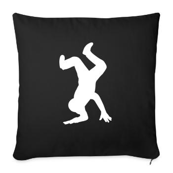Breakdance breakdance - Housse de coussin décorative 45 x 45 cm - noir - Devant