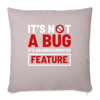 computer programming - Sofa pillowcase 17,3'' x 17,3'' (45 x 45 cm) - light taupe - Front