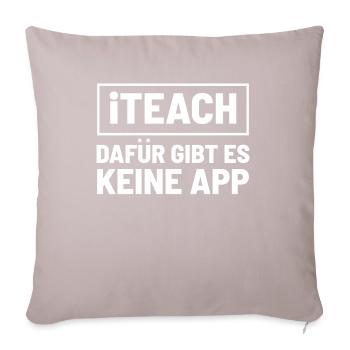 professeur - Housse de coussin décorative 45 x 45 cm - taupe clair - Devant