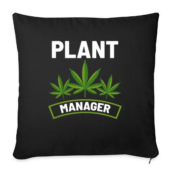 Directeur d'usine - Housse de coussin décorative 45 x 45 cm - noir - Devant