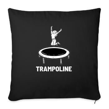 trampoline - Sofa pillowcase 17,3'' x 17,3'' (45 x 45 cm) - black - Front