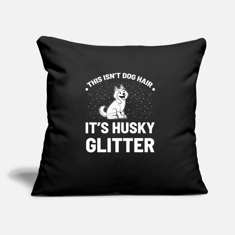 Chiot chien Husky Housse de coussin décorative 45 x 45 cm
