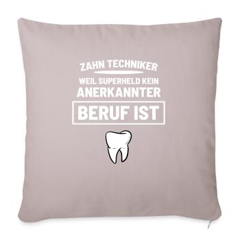 technicien dentaire - Housse de coussin décorative 45 x 45 cm - taupe clair - Devant