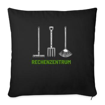 Rechenzentrum Rechenzentrum Rechenzentrum - Sofakissenbezug 45 x 45 cm - Schwarz - Vorne