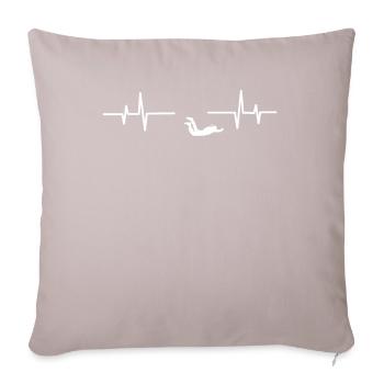 Parachuting Skydiving Base Jump - Housse de coussin décorative 45 x 45 cm - taupe clair - Devant