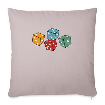 cube - Sofa pillowcase 17,3'' x 17,3'' (45 x 45 cm) - light taupe - Front