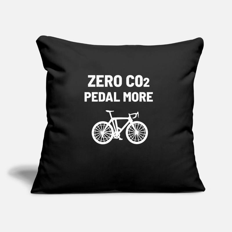 Dioxyde de carbone CO2 Housse de coussin décorative 45 x 45 cm